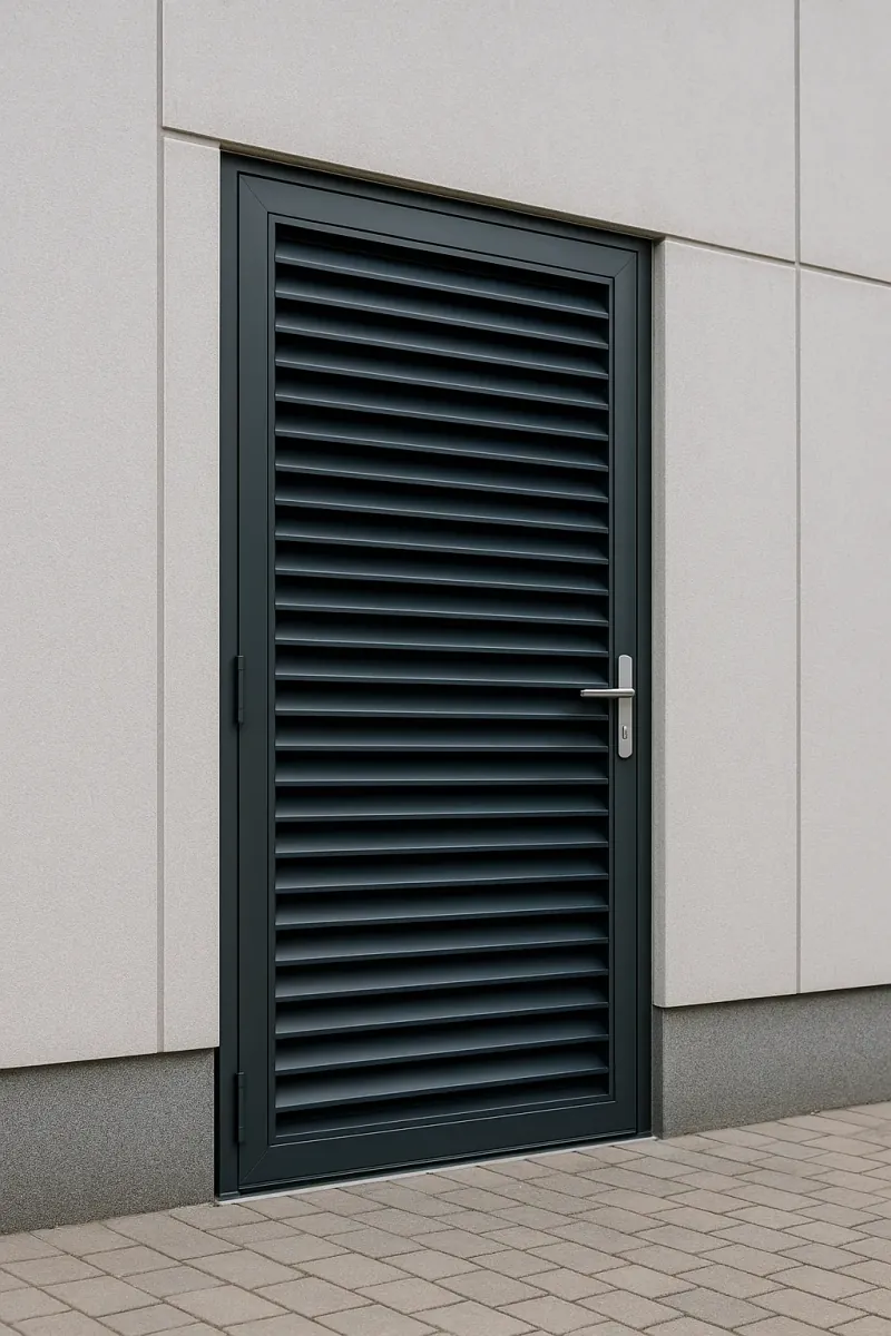 steel louvred doors - professional steel doors available in Chesterfield from UK manufacturers
